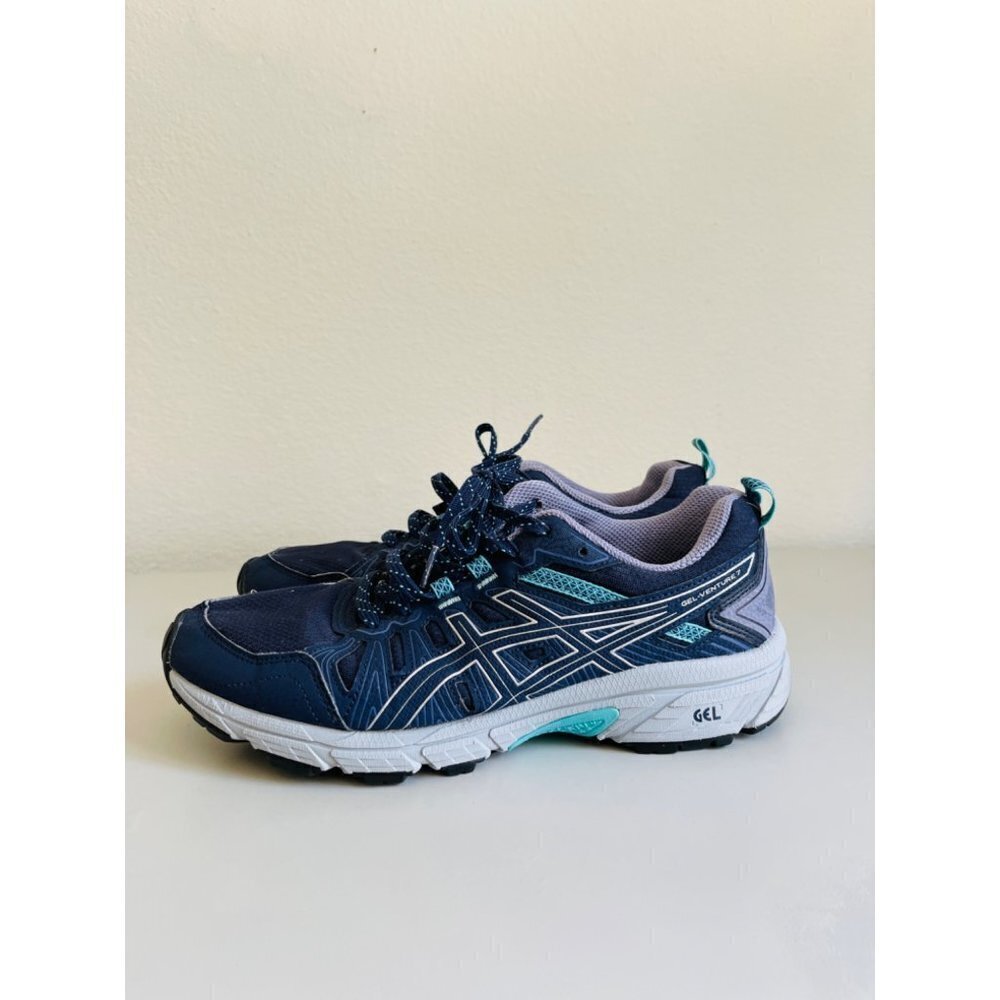 Asics Blue Gel Venture 7 Running Shoe - W size 9 - Picture 2 of 9
